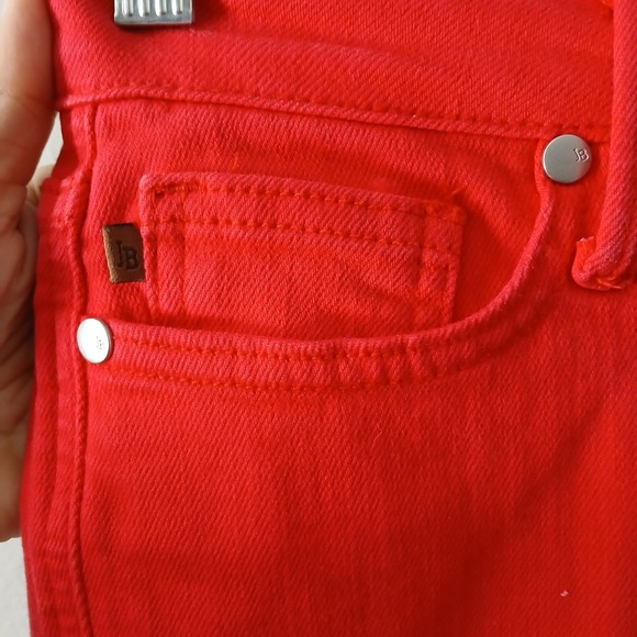 Judy Blue Women's High Rise Tummy Control Size 3/26 Skinny Jeans Red Pockets - Picture 5 of 16